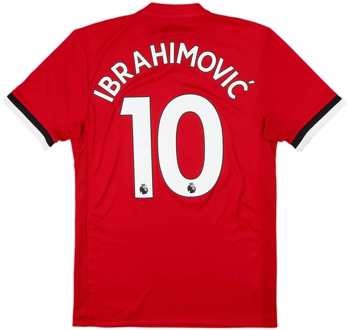 2017-18 Manchester United Home Shirt Ibrahimovic #10 - 6/10 - (S)