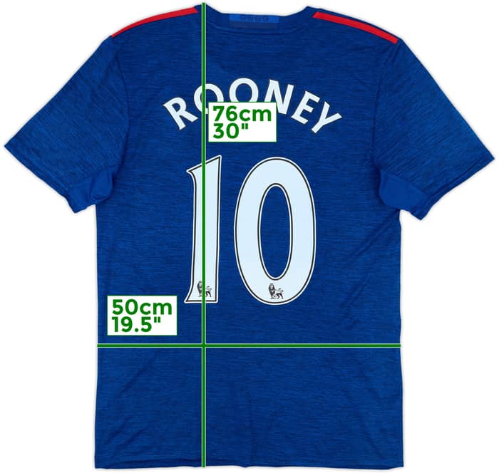 2016-17 Manchester United Away Shirt Rooney #10 - 6/10 - (M)