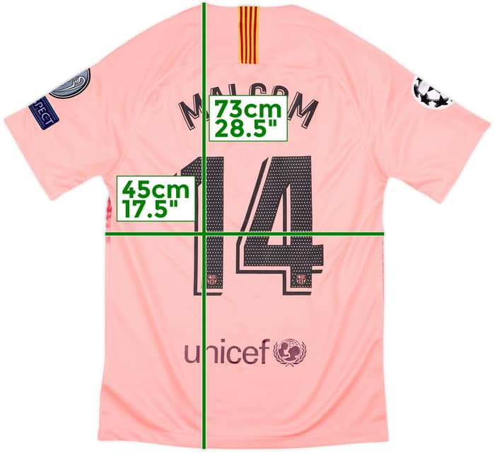 2018-19 Barcelona Third Shirt Malcolm #14 - 6/10 - (S)