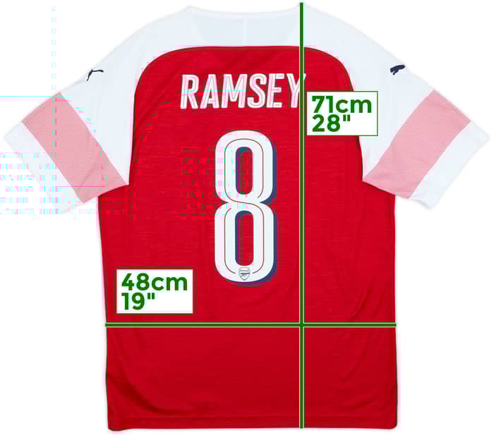 2018-19 Arsenal Home Shirt Ramsey #8 - 8/10 - (M)