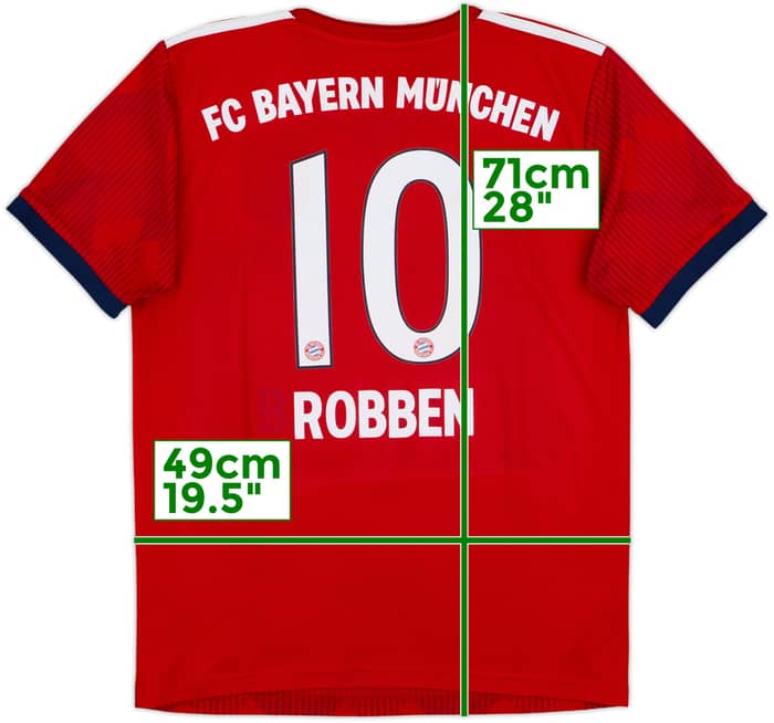 2018-19 Bayern Munich Home Shirt Robben #10 - 8/10 - (S)