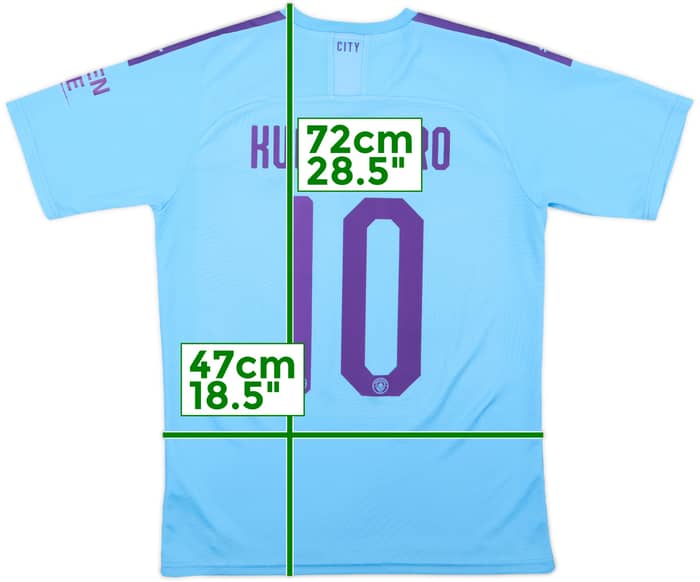 2019-20 Manchester City Home Shirt Kun Aguero #10 - 10/10 - (M)