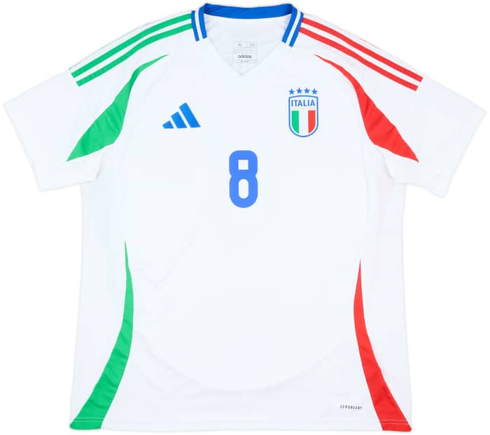 2024-25 Italy Away Shirt Jorginho #8 - 9/10 - (XL)