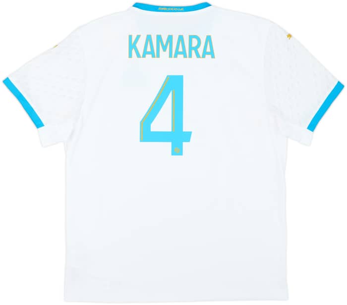 2020-21 Olympique Marseille Home Shirt Kamara #4 - 10/10 - (XL)