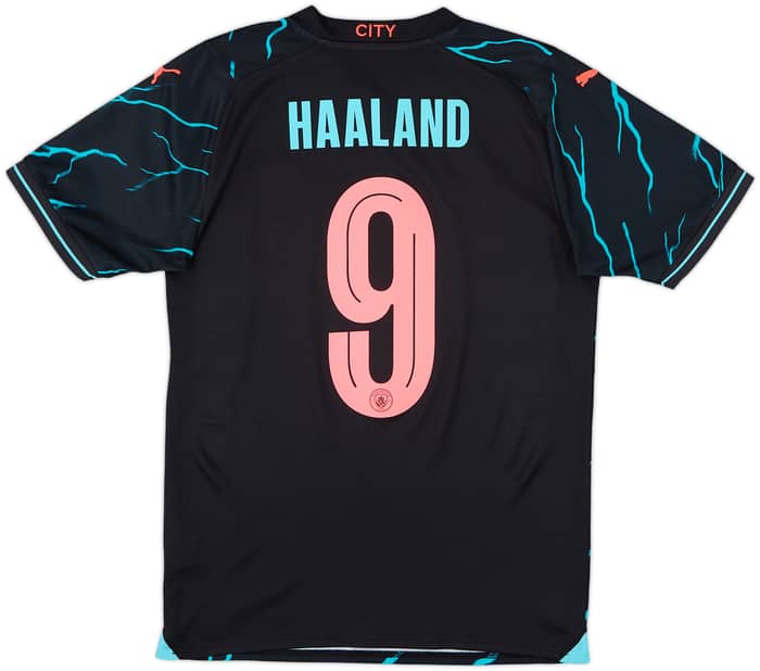 2023-24 Manchester City Third Shirt Haaland #9 - 8/10 - (S)