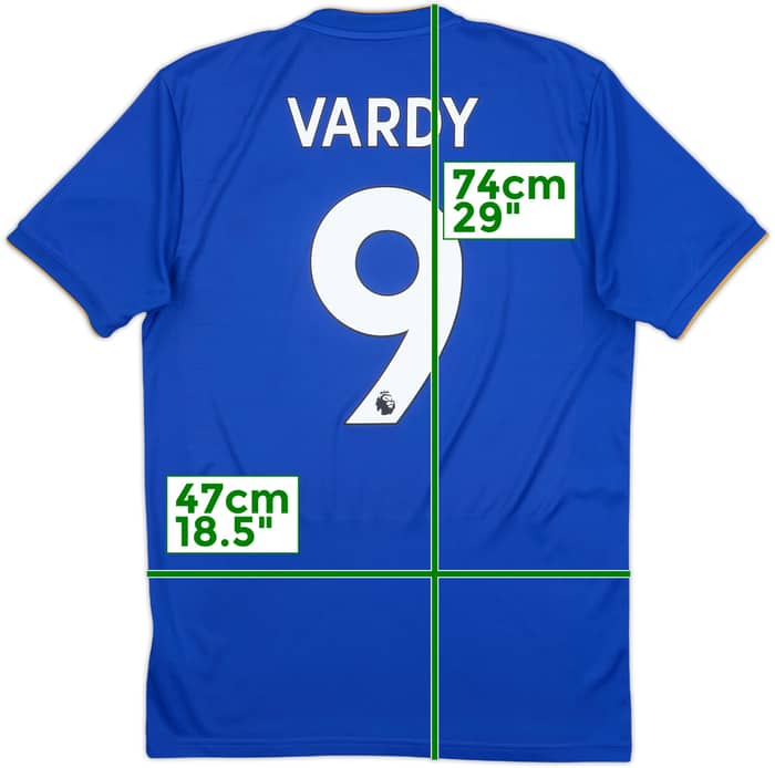 2018-19 Leicester Home Shirt Vardy #9 - 9/10 - (S)
