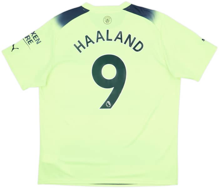 2022-23 Manchester City Third Shirt Haaland #9 - 10/10 - (XL)