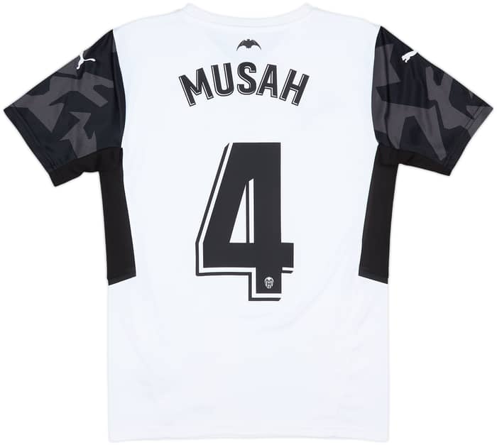 2021-22 Valencia Home Shirt Musah #4 - 8/10 - (S)