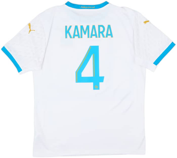 2020-21 Olympique Marseille Home Shirt Kamara #4 - 10/10 - (M)