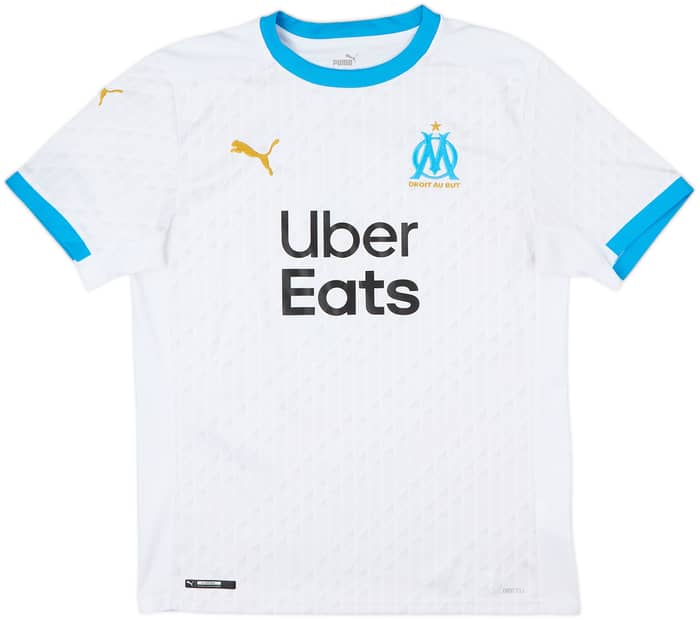 2020-21 Olympique Marseille Home Shirt Kamara #4 - 10/10 - (M)