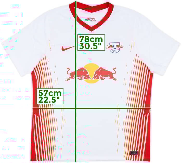 2020-21 RB Leipzig Home Shirt - 8/10 - (XL)