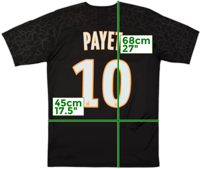2019-20 Olympique Marseille Third Shirt Payet #10 - 9/10 - (S)