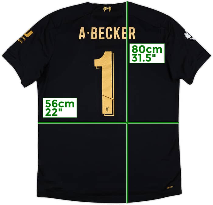 2019-20 Liverpool GK S/S Shirt A.Becker #1 - 5/10 - (XL)