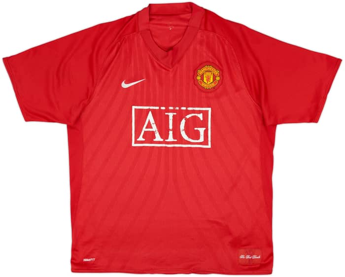 2007-09 Manchester United Home Shirt - 4/10 - (L)