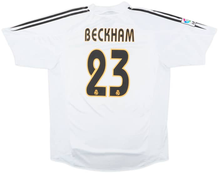 2004-05 Real Madrid Home Shirt Beckham #23 - 7/10 - (L)