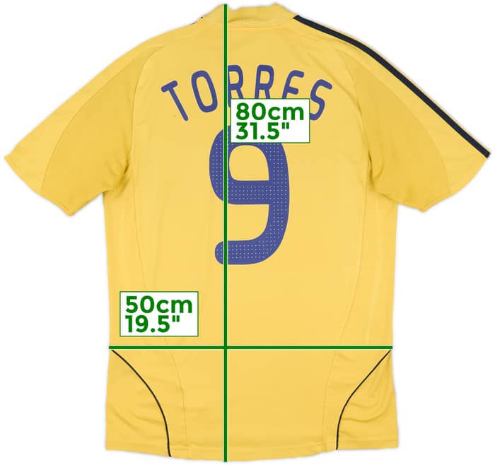 2008-10 Spain Away Shirt Torres #9 - 8/10 - (M)