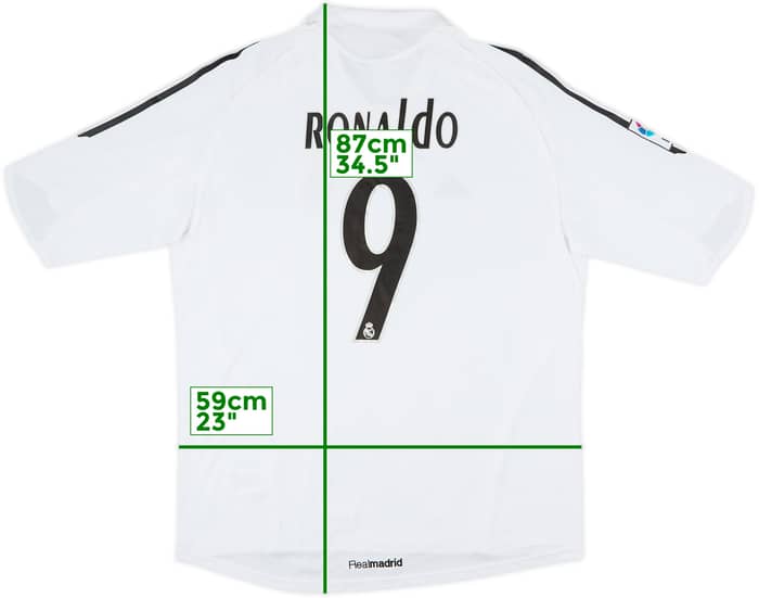 2005-06 Real Madrid Home Shirt Ronaldo #9 - 5/10 - (XL)