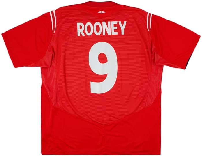 2004-06 England Away Shirt Rooney #9 - 6/10 - (XXL)