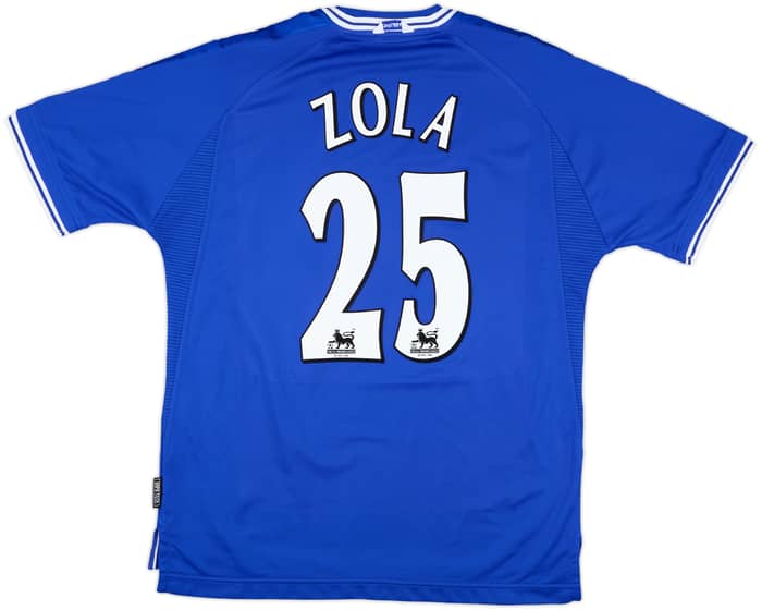 1999-01 Chelsea Home Shirt Zola #25 - 9/10 - (L)