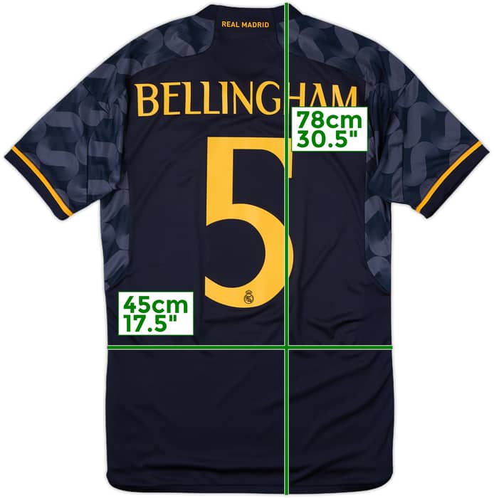 2023-24 Real Madrid Away Shirt Bellingham #5 - 10/10 - (S)