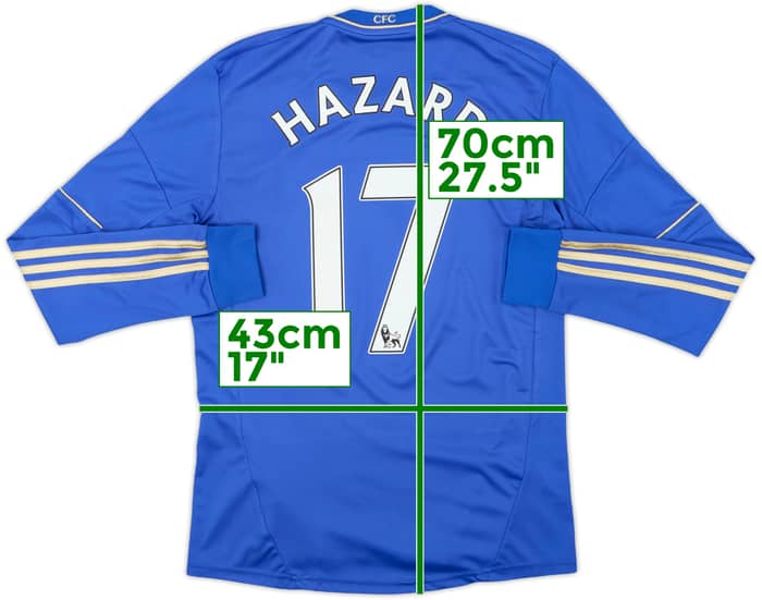 2012-13 Chelsea Home L/S Shirt Hazard #17 - 8/10 - (S)