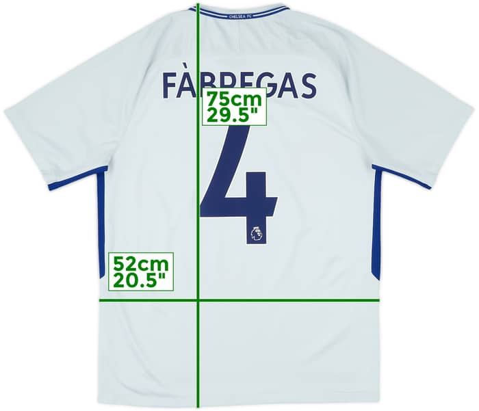 2017-18 Chelsea Away Shirt Fabregas #4 - 8/10 - (L)