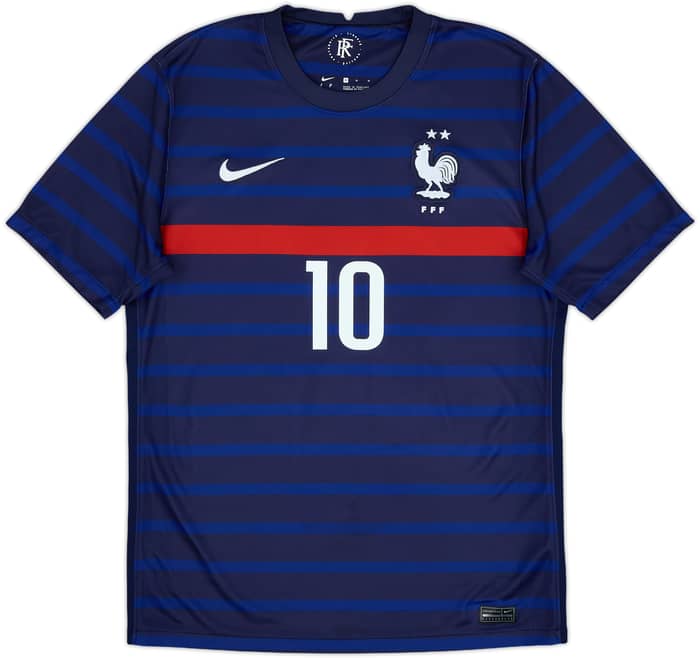 2020-21 France Home Shirt Mbappe #10 - 10/10 - (M)