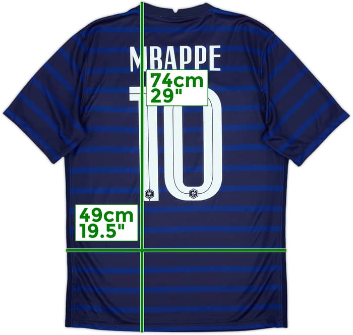 2020-21 France Home Shirt Mbappe #10 - 10/10 - (M)