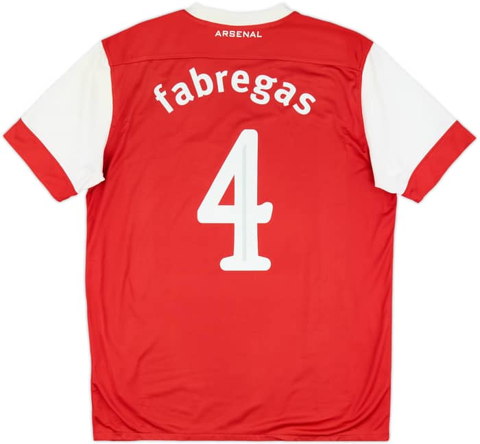 2010-11 Arsenal Home Shirt Fabregas #4 - 7/10 - (L)