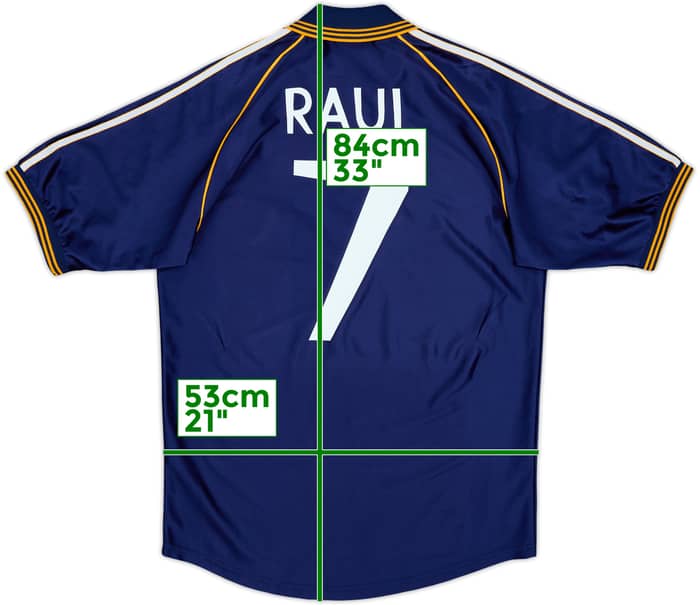 1998-99 Real Madrid Third Shirt Raul #7 - 8/10 - (L)