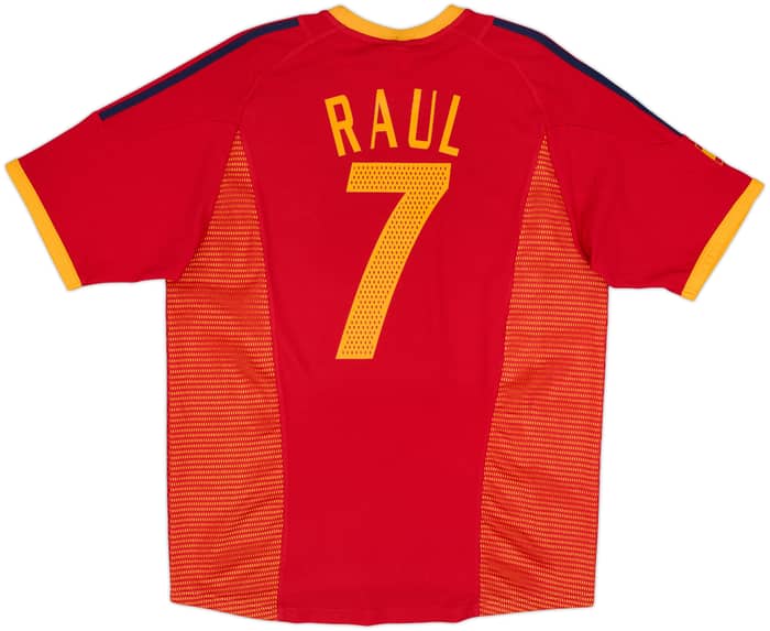 2002-04 Spain Home Shirt Raul #7 - 7/10 - (L)
