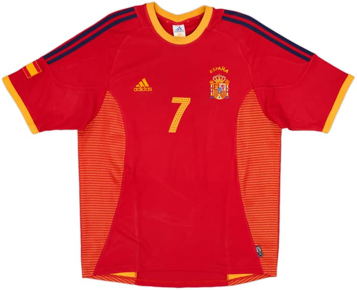 2002-04 Spain Home Shirt Raul #7 - 7/10 - (L)