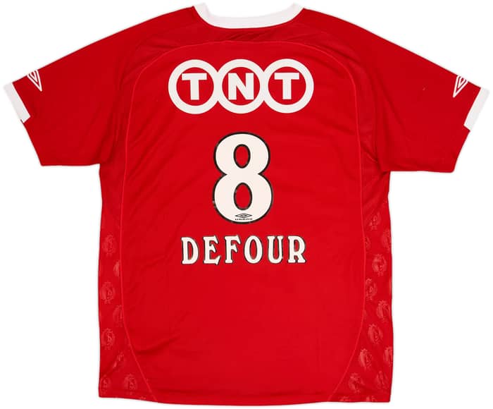 2007-08 Standard Liege Home Shirt Defour #8 - 6/10 - (XL)