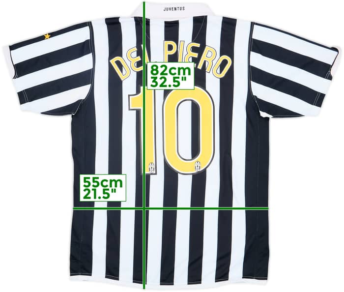 2006-07 Juventus Home Shirt Del Piero #10 - 6/10 - (L)