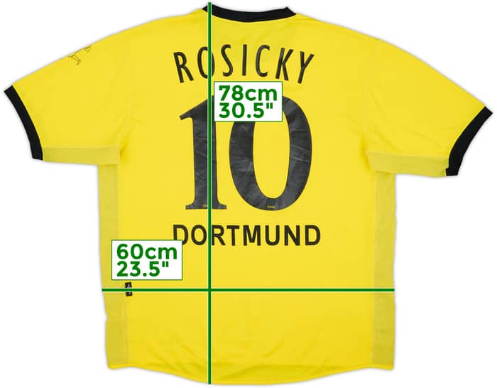2003-04 Borussia Dortmund Home Shirt Rosicky #10 - 5/10 - (XL)