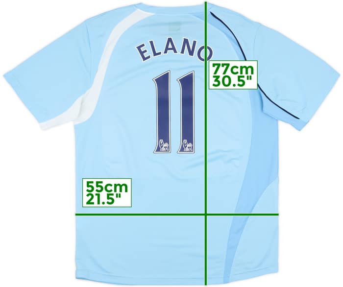 2008-09 Manchester City Home Shirt Elano #11 - 6/10 - (L)