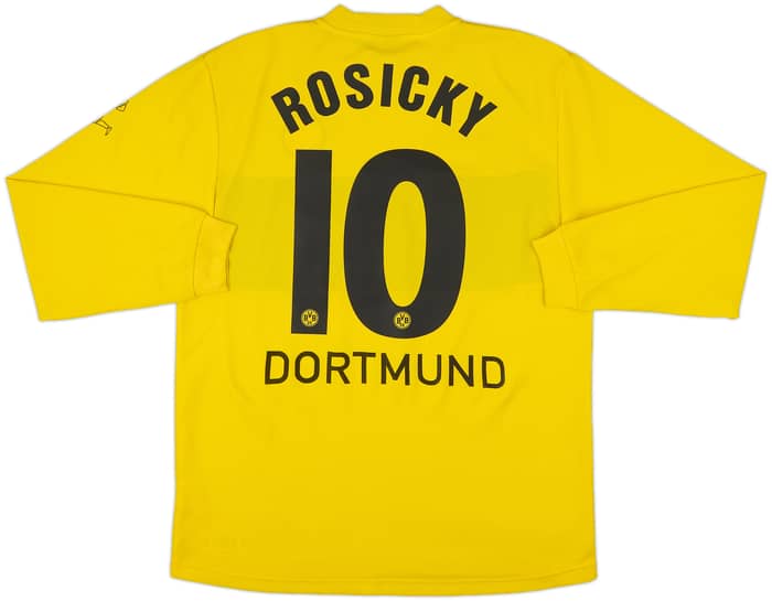 2002-03 Borussia Dortmund Home L/S Shirt Rosicky #10 - 6/10 - (M)