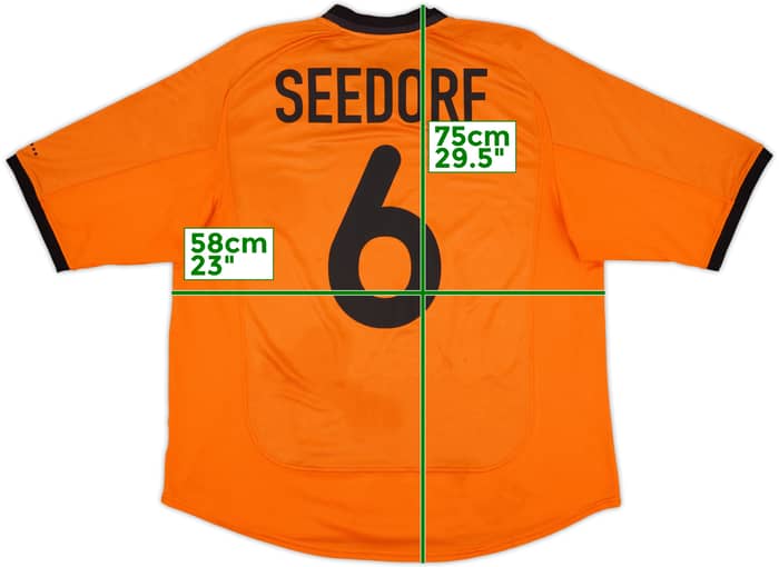 2000-02 Netherlands Home Shirt Seedorf #6 - 8/10 - (L)