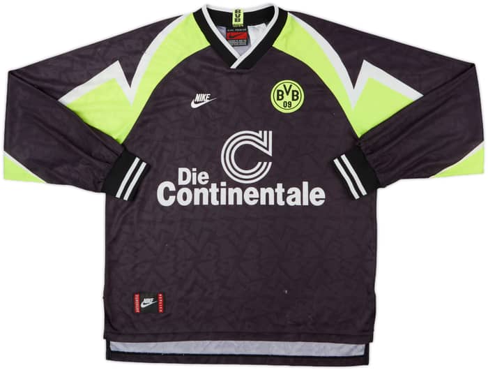 1995-96 Borussia Dortmund Away L/S Shirt - 5/10 - (XL)