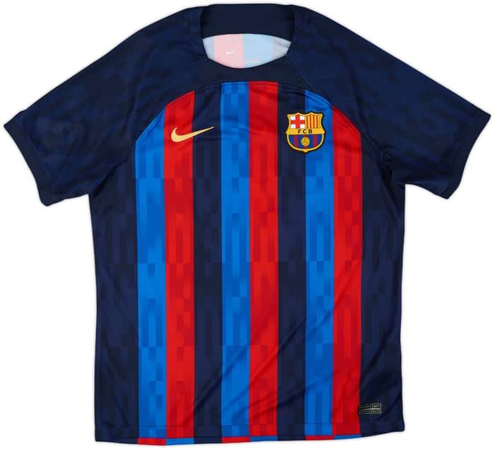 2022-23 Barcelona Home Shirt Lewandowski #9 - 9/10 - (L)