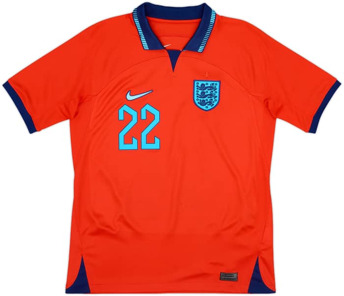 2022-23 England Away Shirt Bellingham #22 - 6/10 - (XL.Boys)