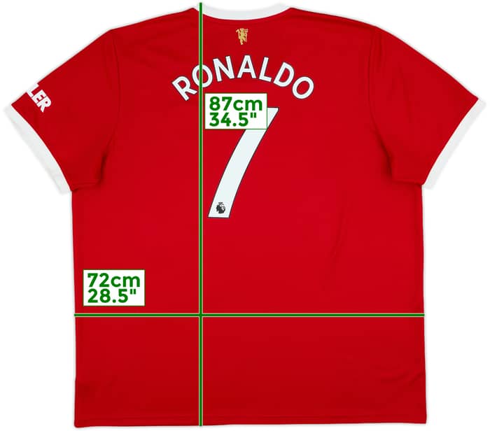 2021-22 Manchester United Home Shirt Ronaldo #7 - 8/10 - (3XL)