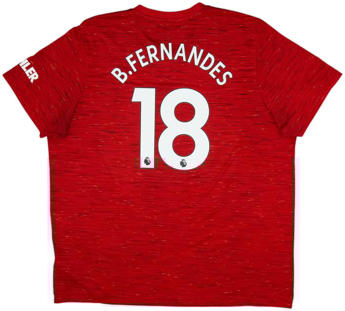 2020-21 Manchester United Home Shirt B.Fernandes #18 - 9/10 - (3XL)