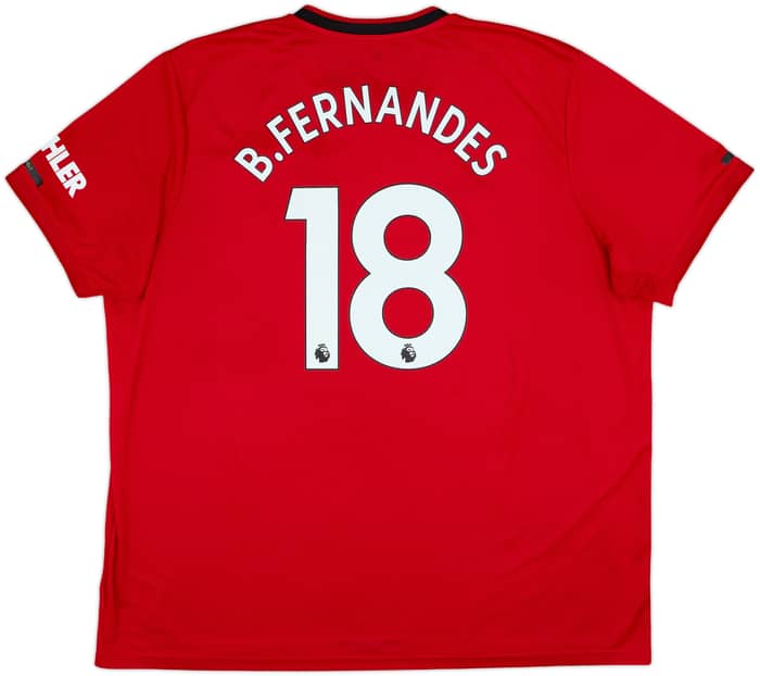 2019-20 Manchester United Home Shirt B.Fernandes #18 - 9/10 - (3XL)