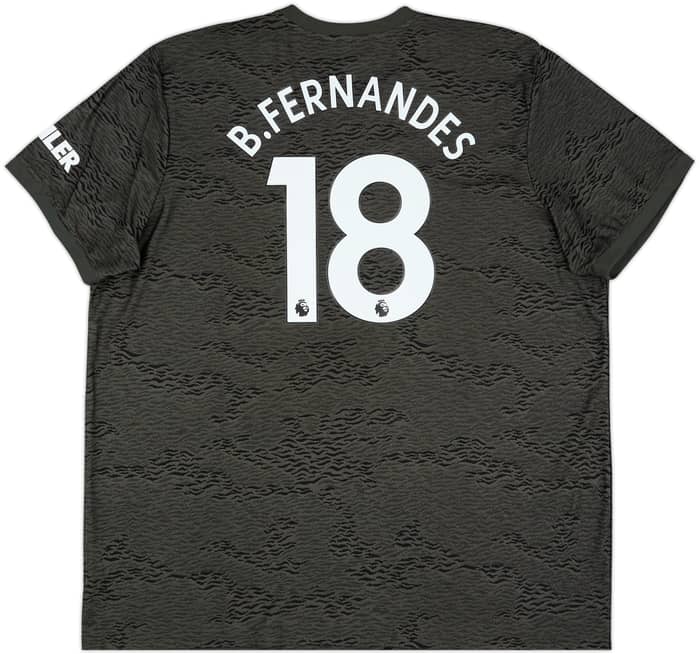 2020-21 Manchester United Away Shirt B.Fernandes #18 - 9/10 - (3XL)