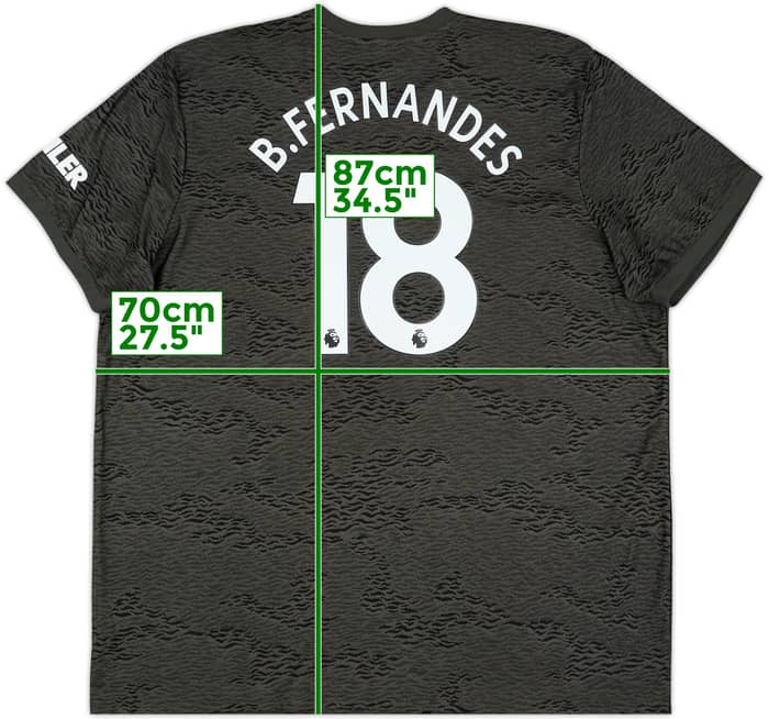 2020-21 Manchester United Away Shirt B.Fernandes #18 - 9/10 - (3XL)