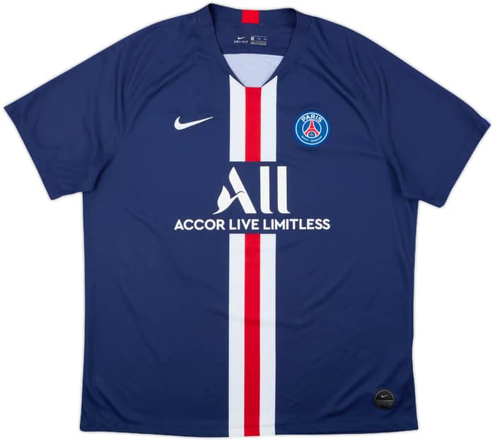 2019-20 Paris Saint-Germain Home Shirt Mbappe #7 - 10/10 - (XXL)