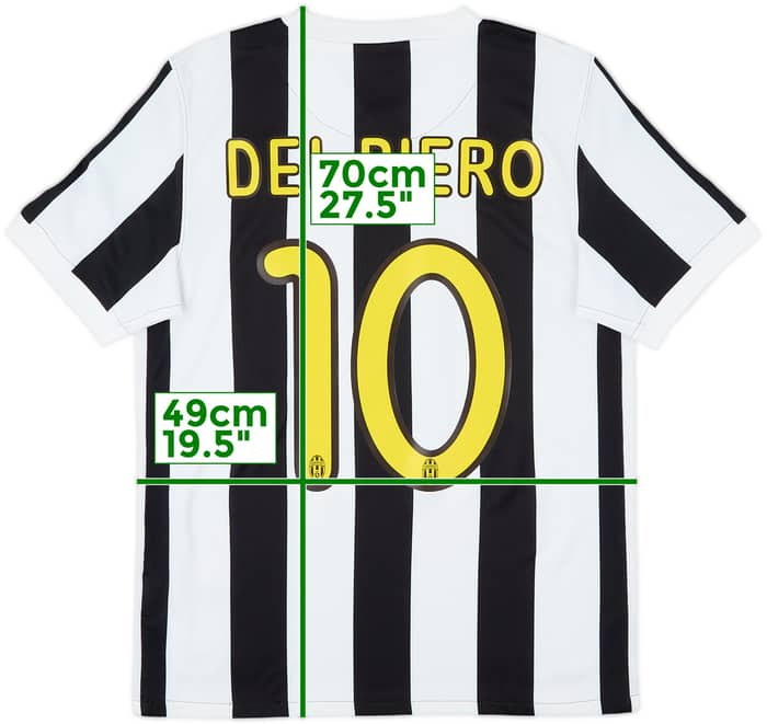 2009-10 Juventus Home Shirt Del Piero #10 - 8/10 - (S)