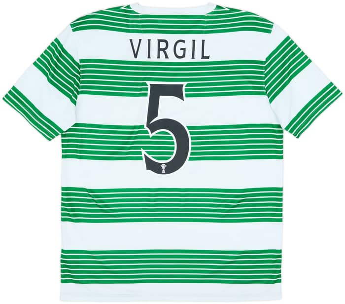 2013-15 Celtic Home Shirt Virgil #5 - 9/10 - (M)