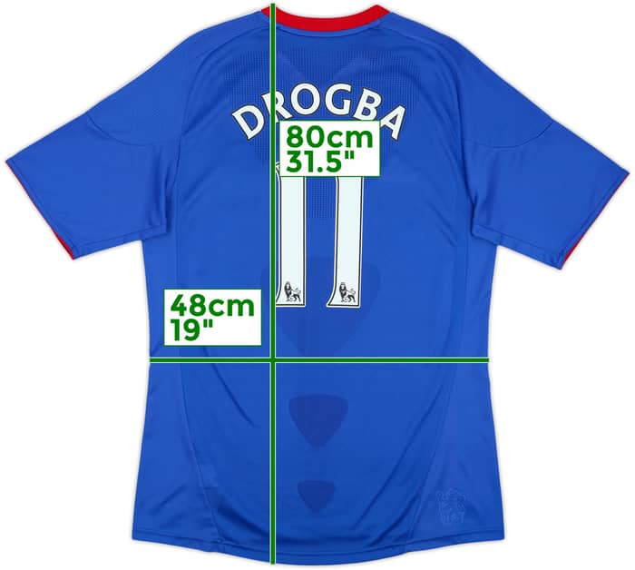 2010-11 Chelsea Home Shirt Drogba #11 - 7/10 - (M)